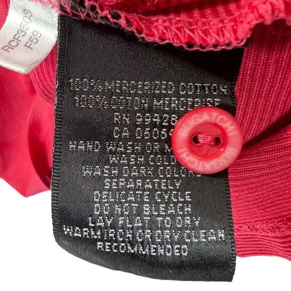 Bugatchi Uomo Men's Red Mercerized Cotton Short Sleeve Polo Size XXL - Picture 7 of 11